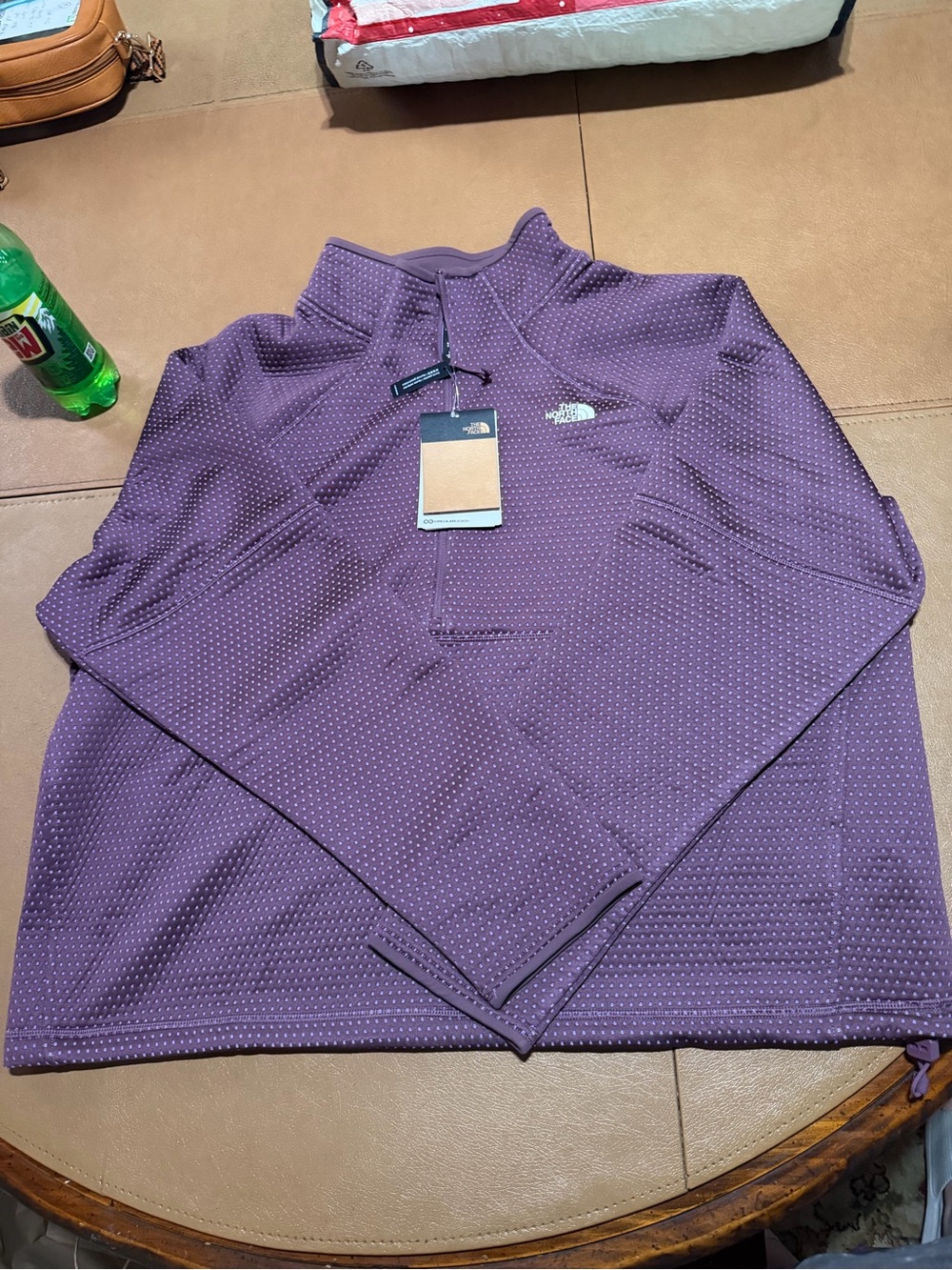The North Face Women's Purple Dot Half-Zip Pullover